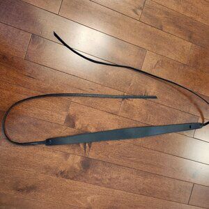 Maison Boinet women's black leather belt